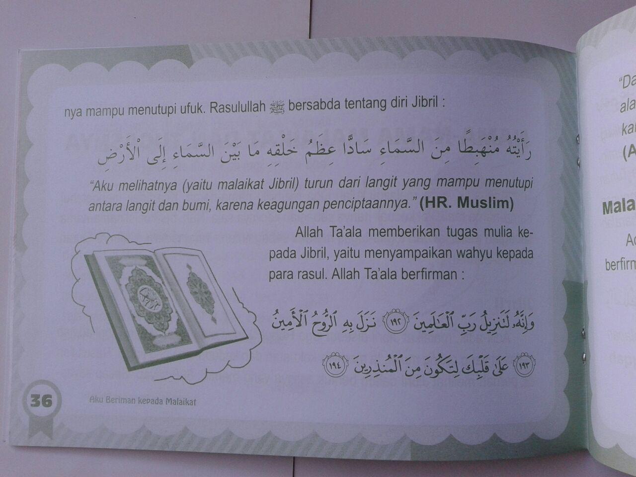 Buku Anak Aku Beriman Kepada Malaikat isi