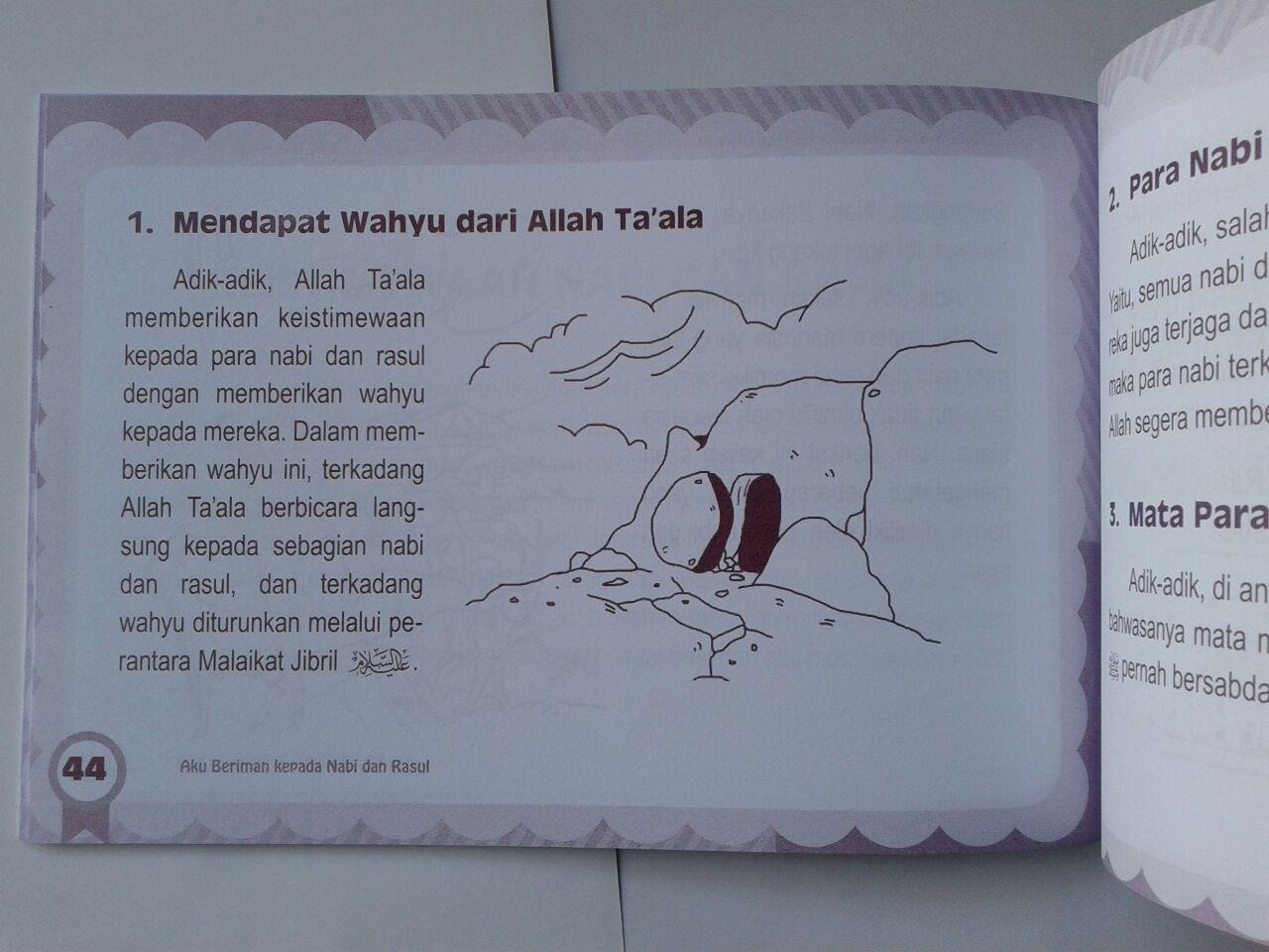 Buku Anak Aku Beriman Kepada Rasul isi
