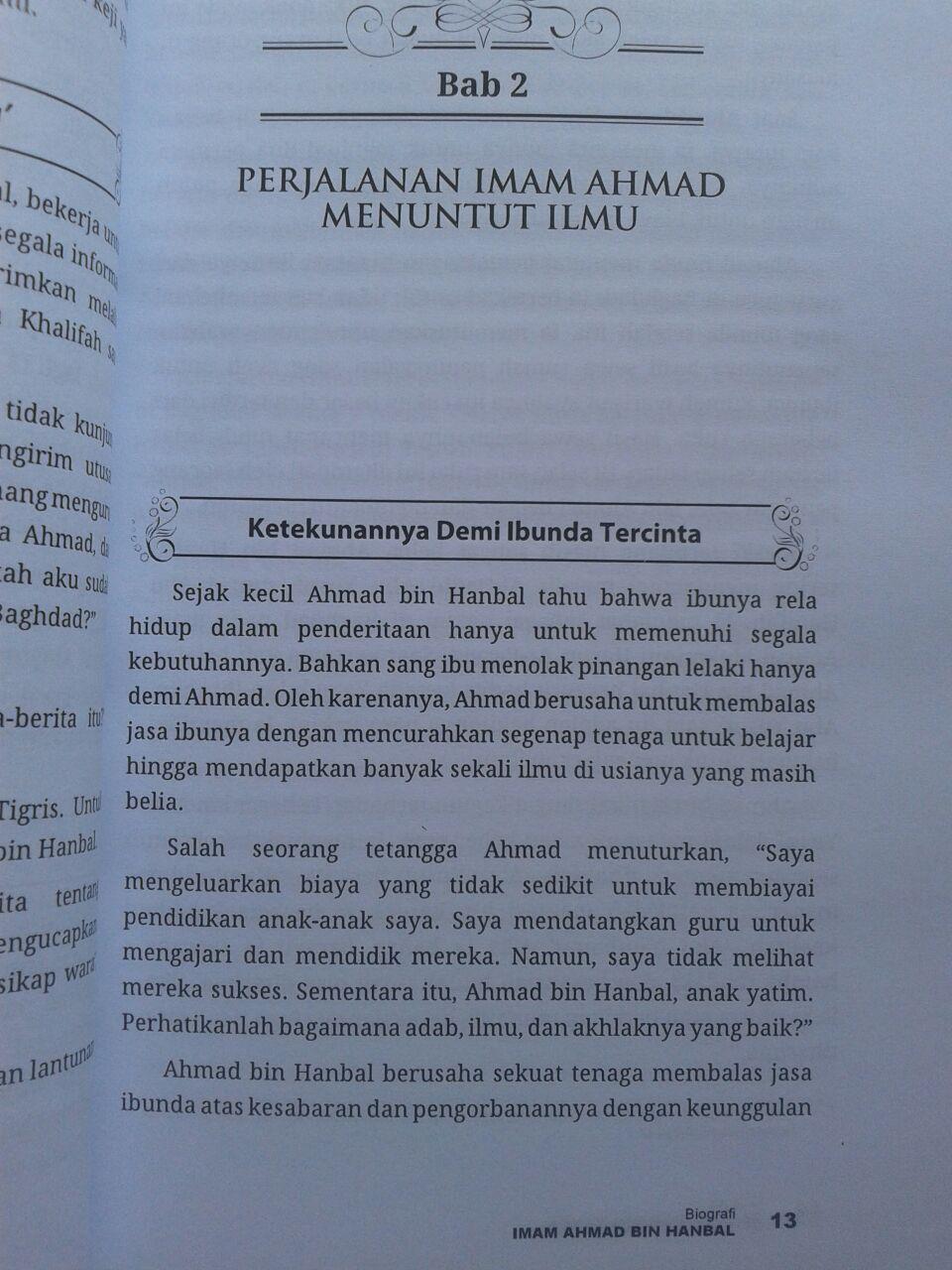 Buku Biografi Imam Ahmad Kehidupan Sikap Dan Pendapatnya isi 2