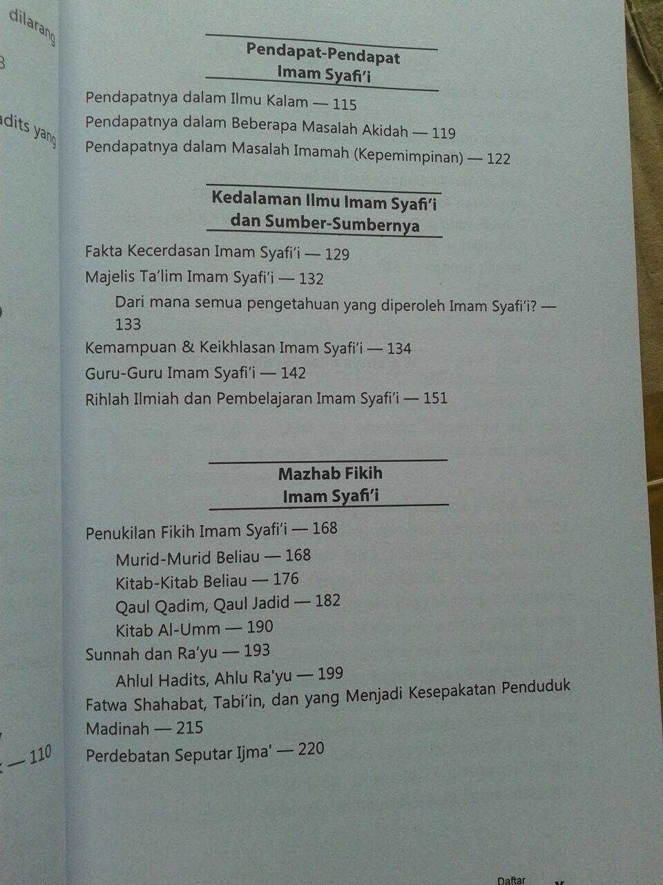 Buku Biografi Imam Asy-Syafi'i isi 3