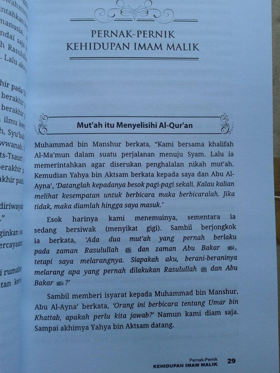 Buku Biografi Imam Malik isi 2