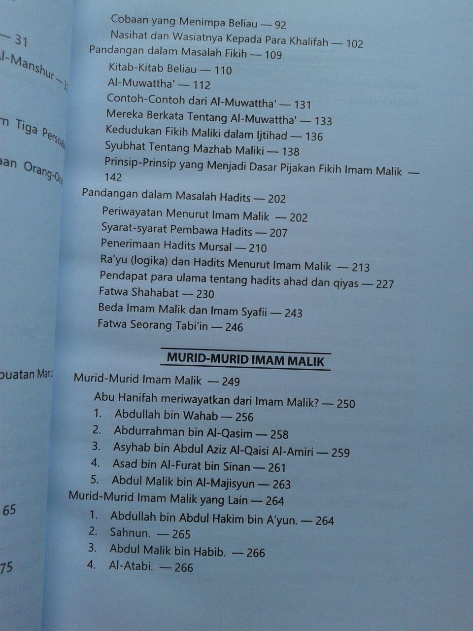 Buku Biografi Imam Malik isi 3