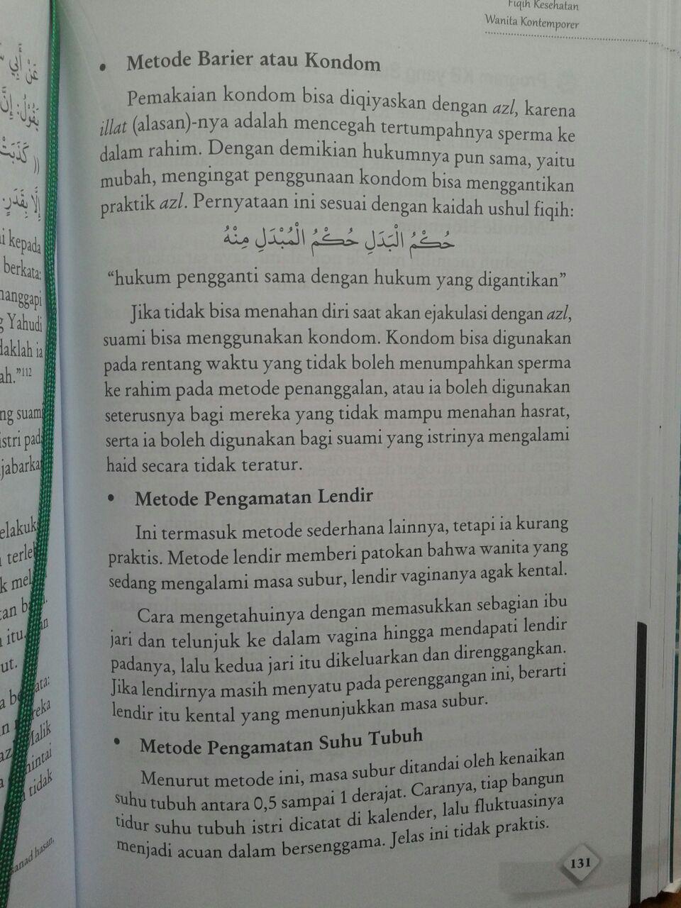 Buku Fiqih Kontemporer Kesehatan Wanita isi 2