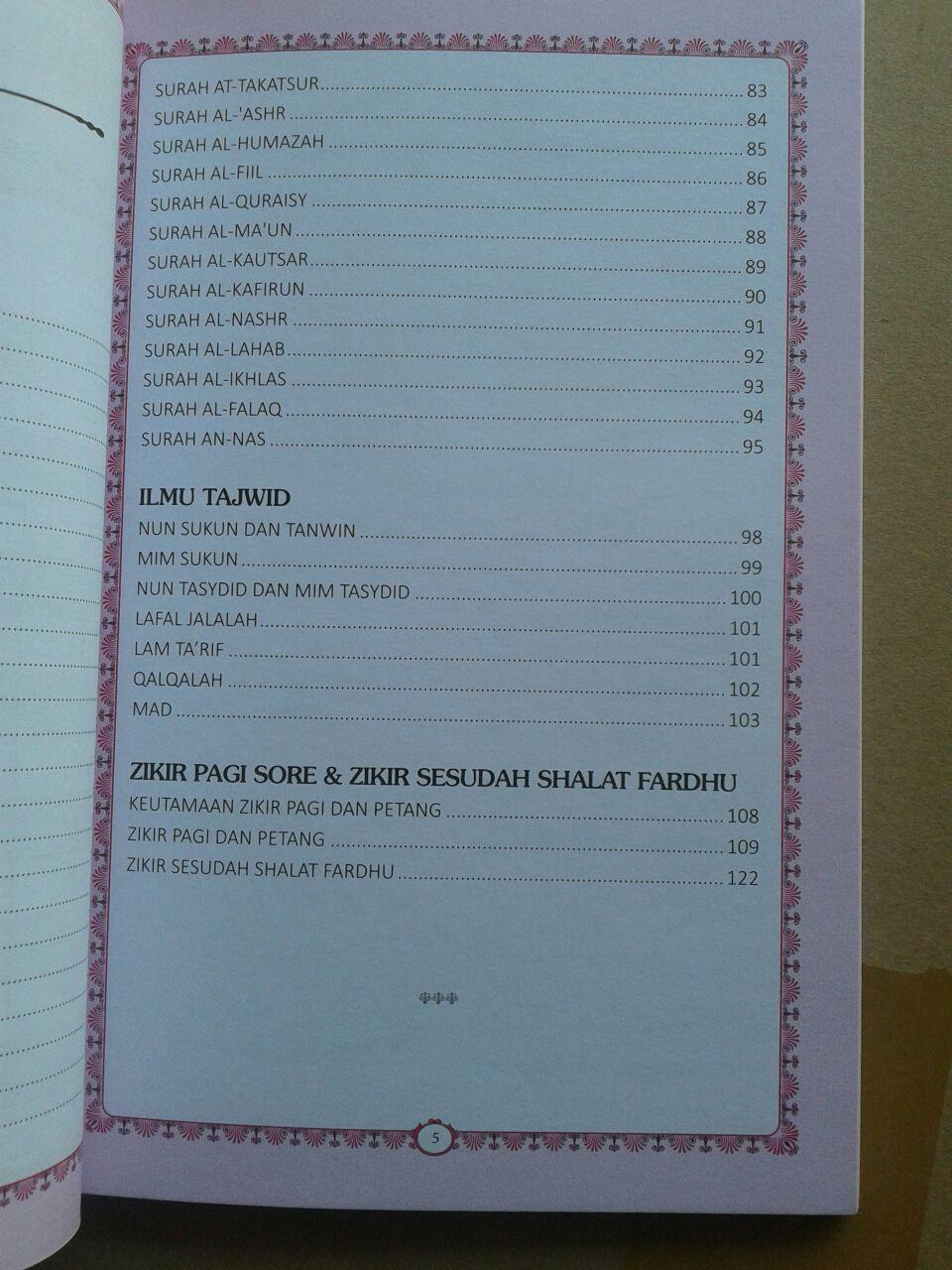 Buku Juz Amma Terjemahan Bacaan Latin Dan Ilmu Tajwid isi 2