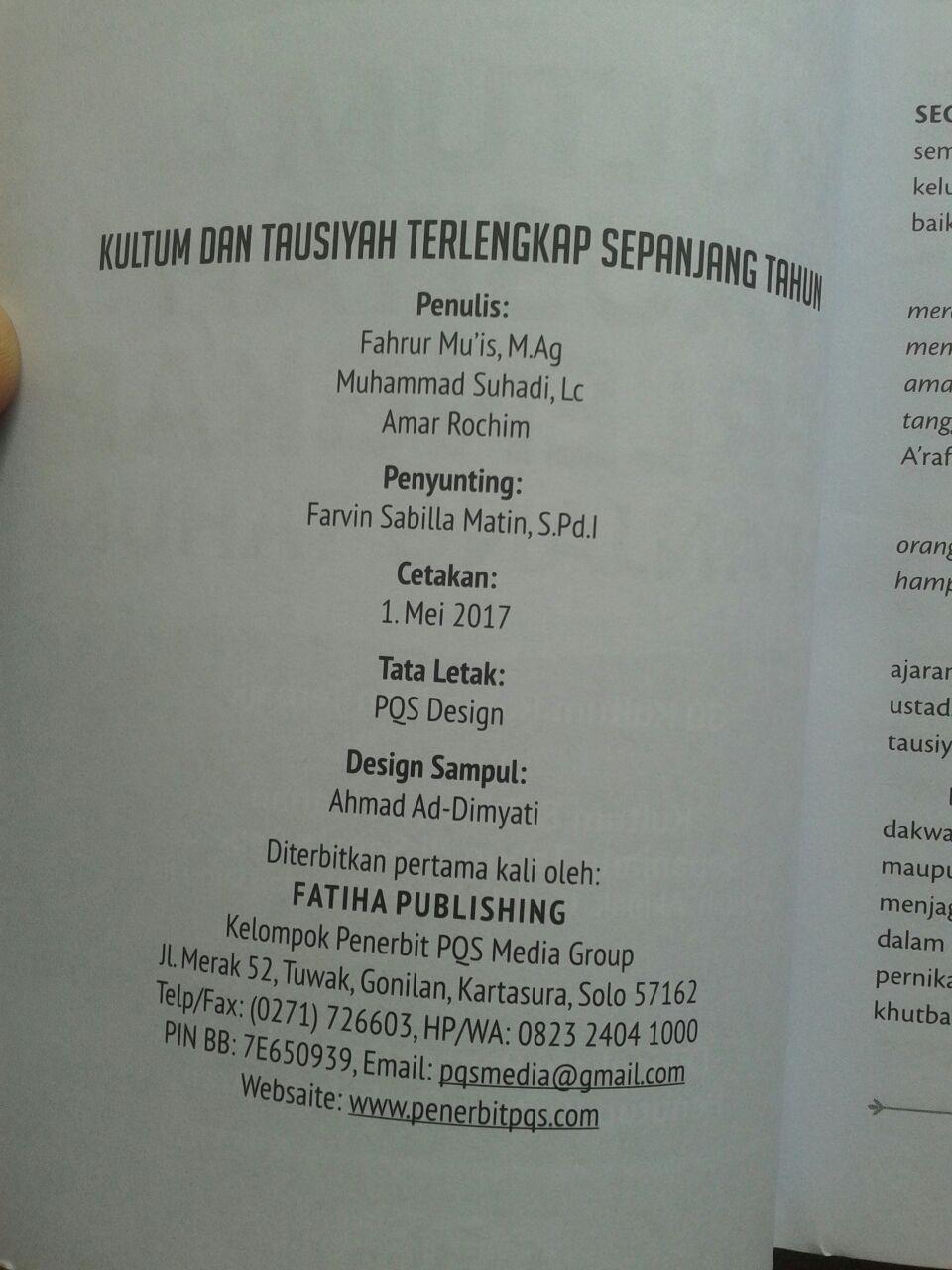 Buku Kultum Dan Tausiyah Terlengkap isi 5