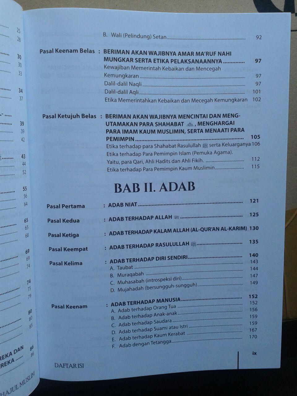 Buku Minhajul Muslim Pedoman Hidup Ideal Seorang Muslim isi 3