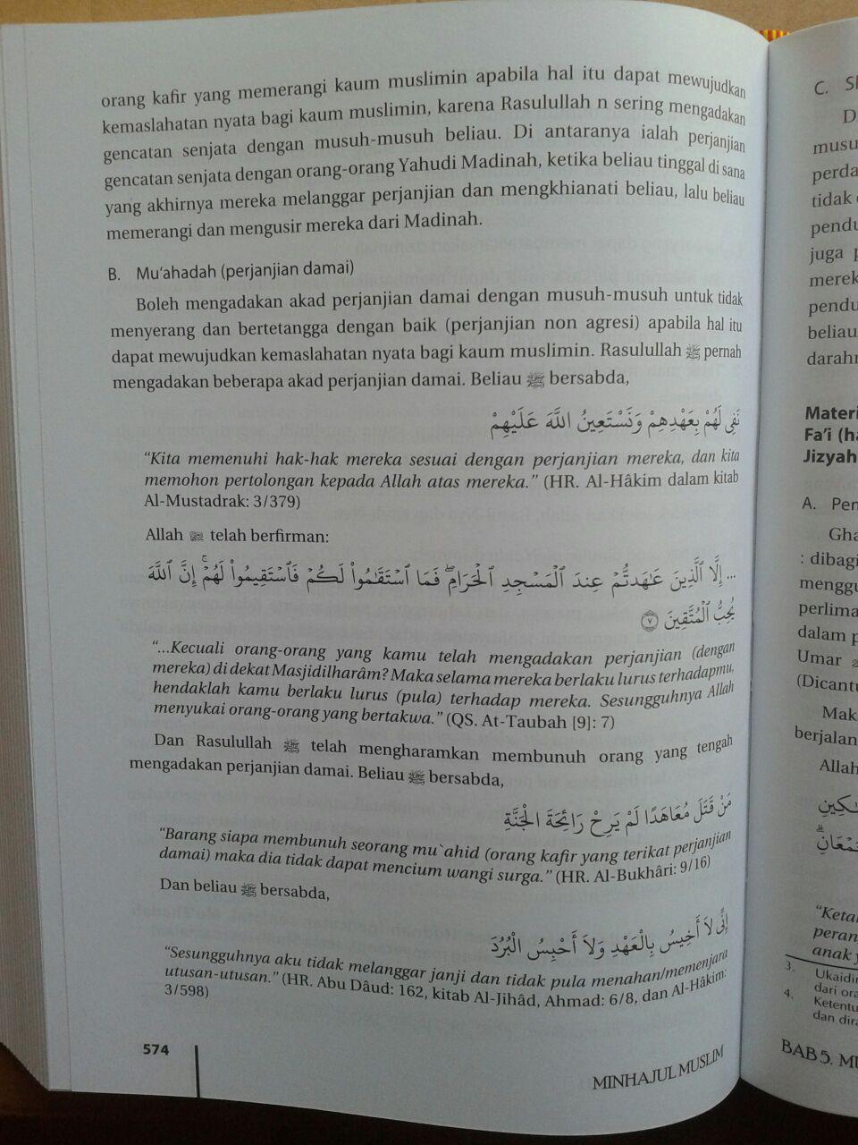 Buku Minhajul Muslim Pedoman Hidup Ideal Seorang Muslim isi