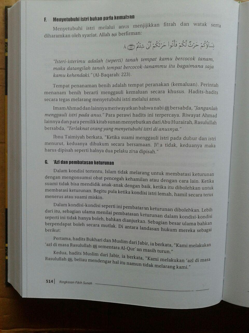 Buku Ringkasan Fikih Sunnah Sayyid Sabiq isi