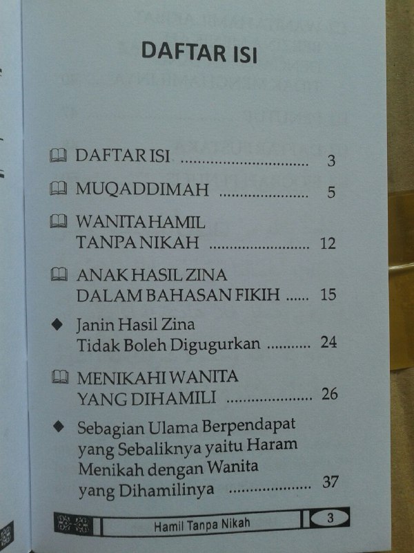 Buku Saku Hamil Tanpa Nikah Mencari Solusi Islami isi