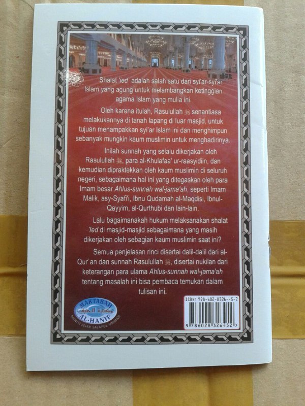Buku Saku Hukum Shalat Ied Di Masjid cover 2