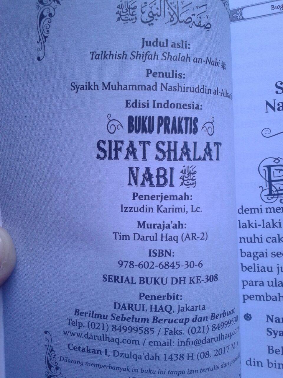 Buku Saku Praktis Sifat Shalat Nabi isi 3
