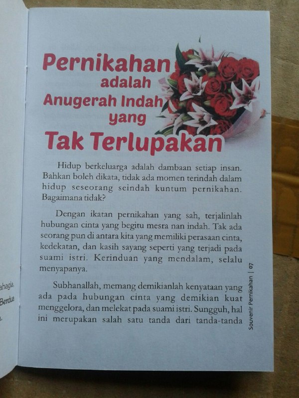 Buku Saku Tuntunan Pernikahan Islami Sesuai Ajaran Nabi isi 2