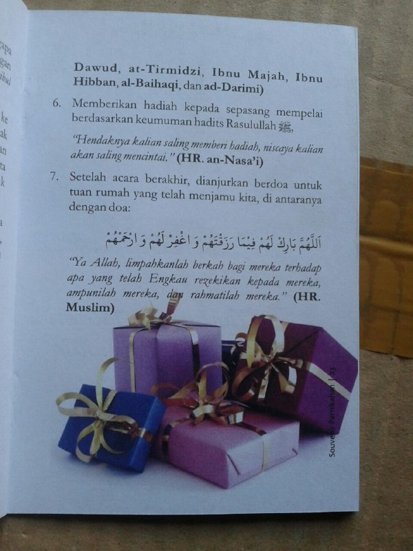 Buku Saku Tuntunan Pernikahan Islami Sesuai Ajaran Nabi isi