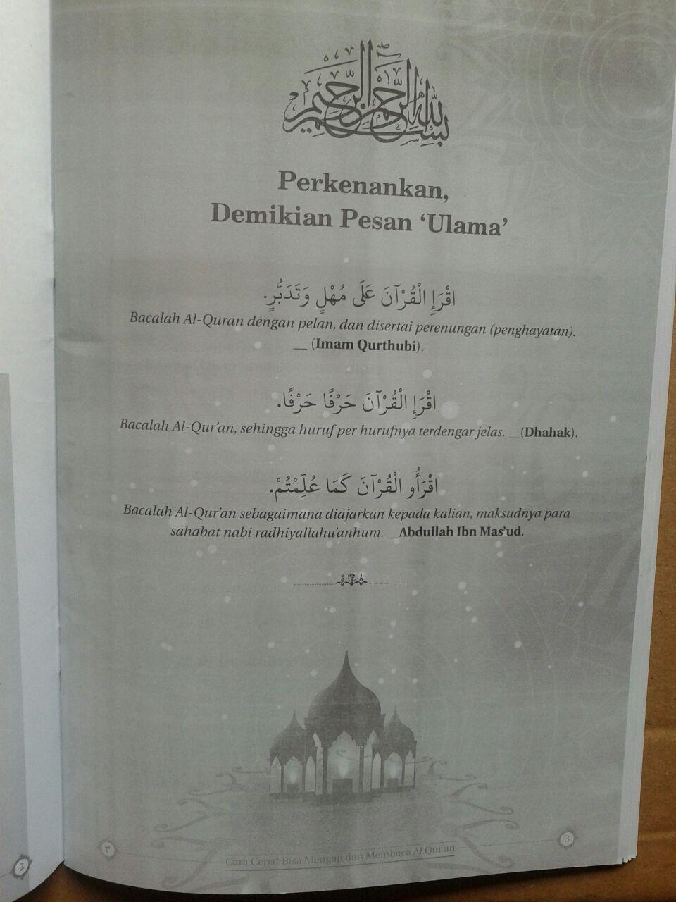 Buku Tadarus Cara Cepat Mengaji Membaca Al-Quran 1 Jam isi 3