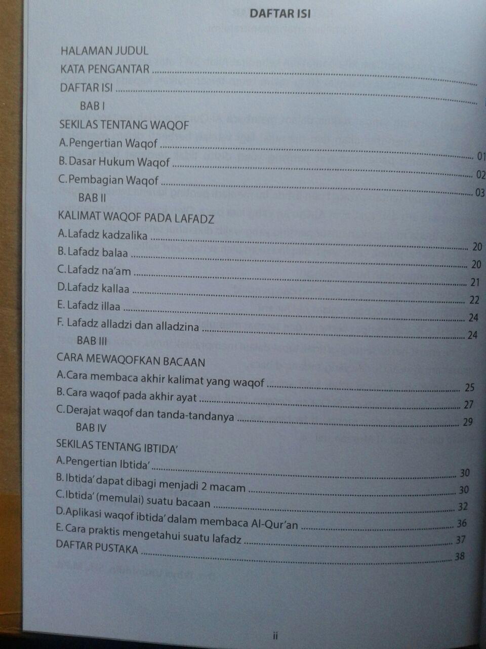 Al-Quran Dilengkapi Waqaf Dan Ibtida Ukuran A4 isi b