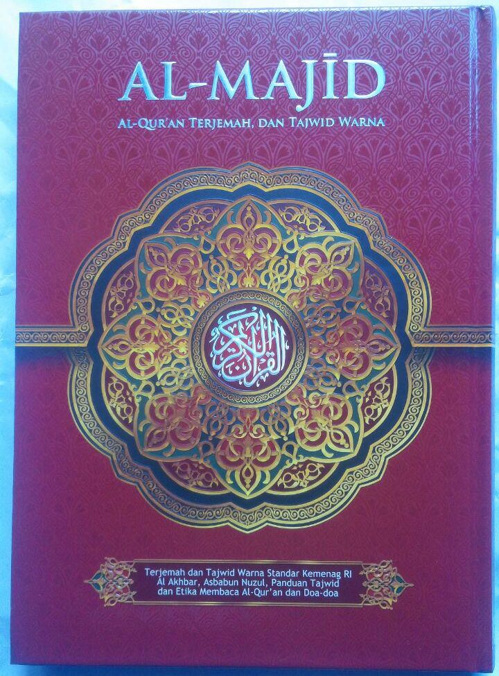 Al-Quran Terjemah Dan Tajwid Warna Al-Majid Ukuran A4 105,000 15% 89,250 cover