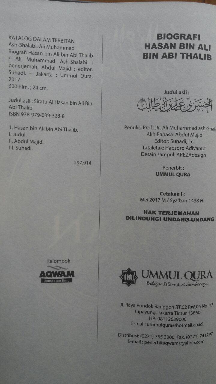 Biografi Hasan Bin Ali Bin Abi Thalib 125.000 20% 100.000 Ummul Qura isi 3