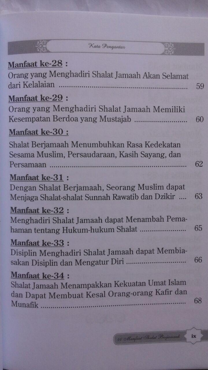 Buku 40 Manfaat Shalat Berjamaah 15.000 15% 12.750 Darul Haq isi 3