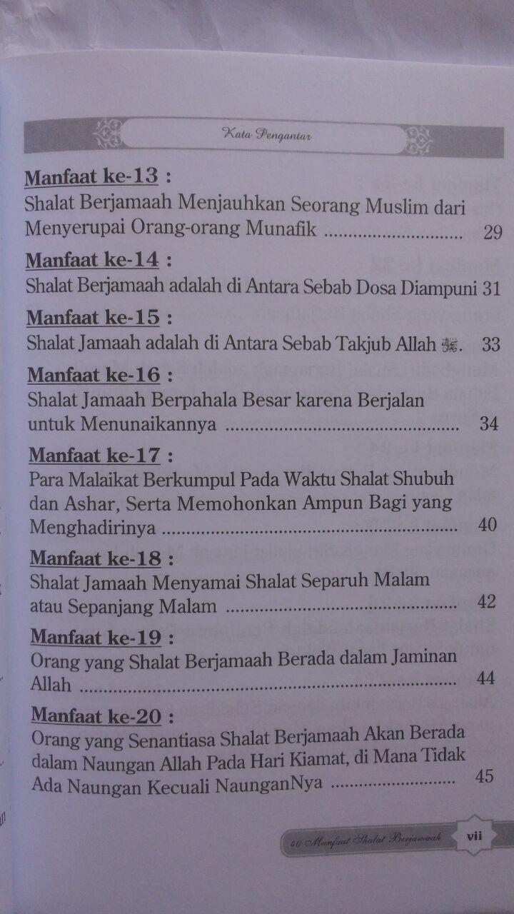 Buku 40 Manfaat Shalat Berjamaah 15.000 15% 12.750 Darul Haq isi 4