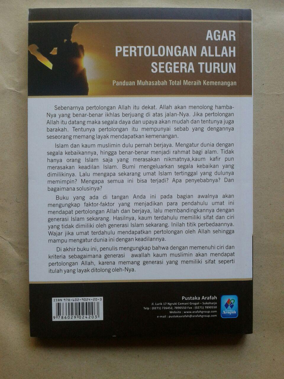 Buku Agar Pertolongan Allah Segera Turun 35.000 15% 29.750 Pustaka Arafah cover 2