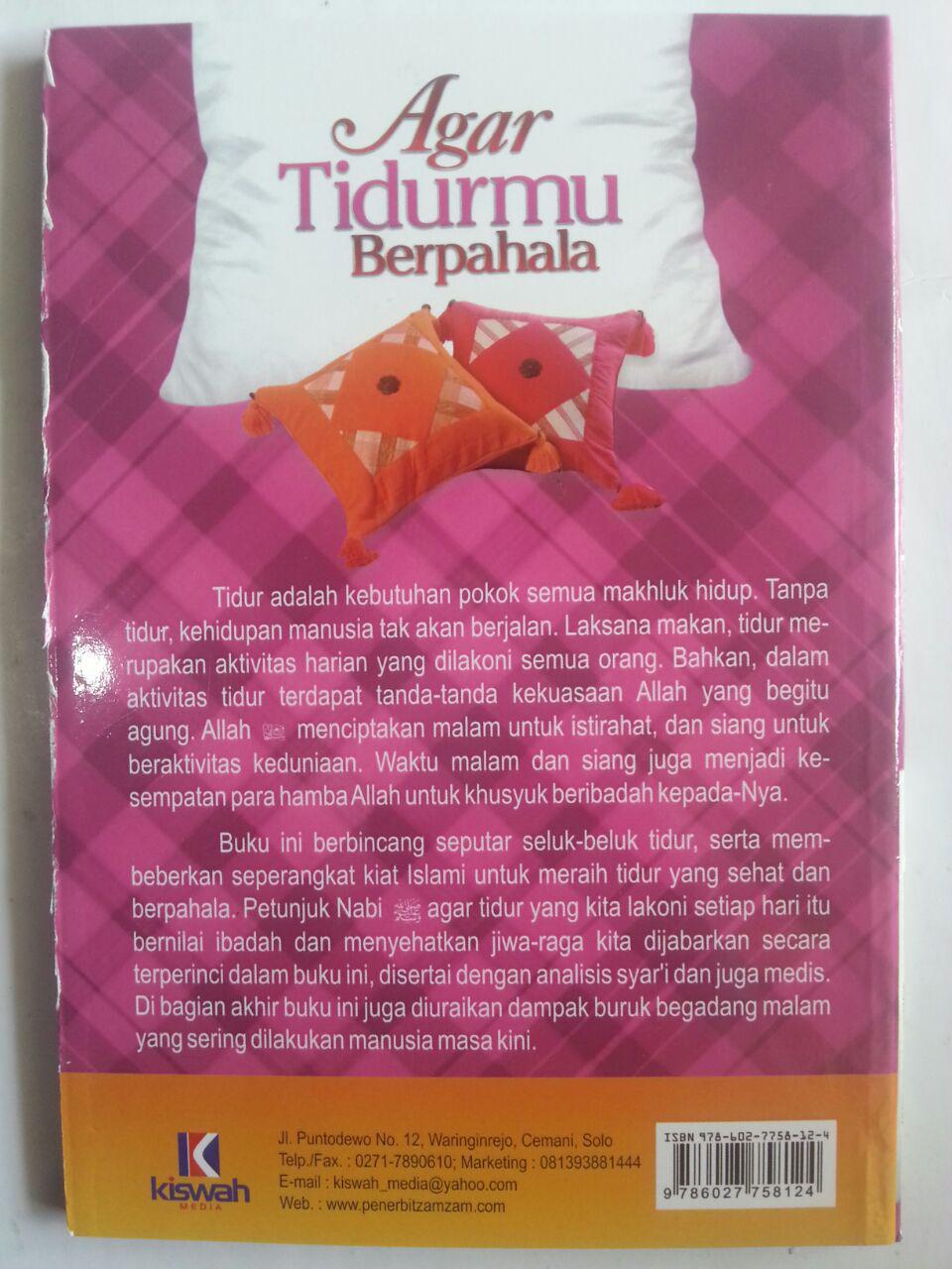 Buku Agar Tidurmu Berpahala Dan Menyehatkan Jiwa Raga cover