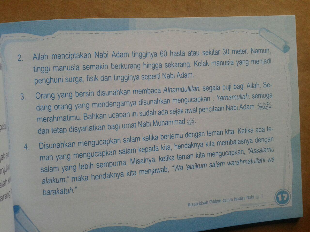 Buku Anak Kisah-Kisah Pilihan Dalam Hadits Nabi Jilid 1 isi