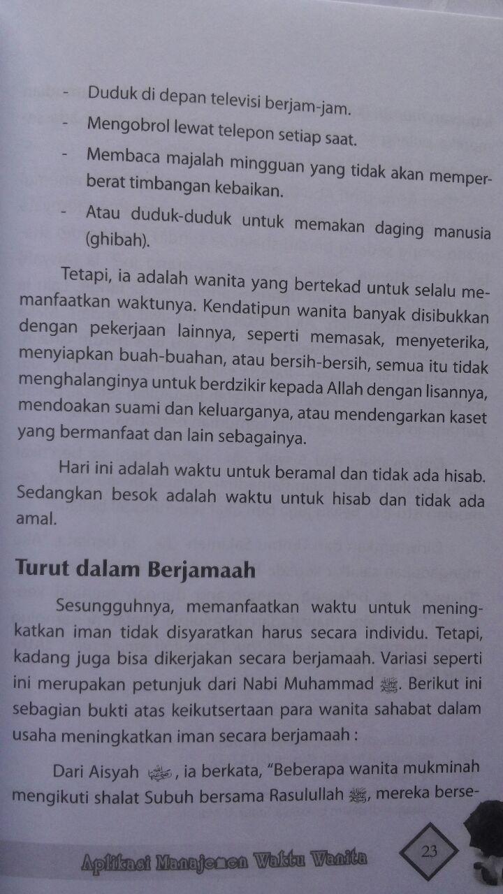 Buku Aplikasi Manajemen Waktu Wanita 26.000 15% 22.100 Multazam Dr. Jasim Muhammad Badr isi 2