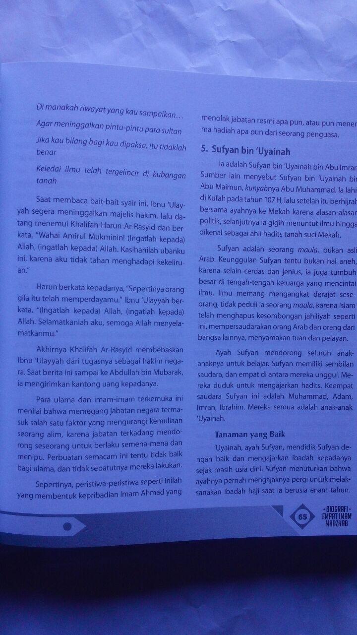 Buku Biografi Empat Imam Mazhab Mendulang Hikmah Perjalanan 160.000 20% 128.000 Zam Zam Dr. Thariq As-Suwaidan isi 2