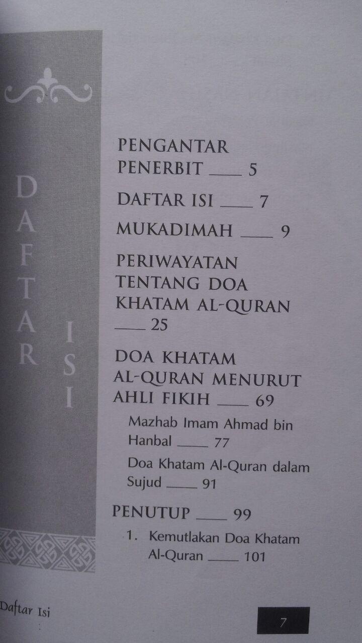 Buku Doa Khatam Al-Quran Antara Sunnah Dan Bidah 18.500 15% 15.725 Qiblatuna Syaikh Bakr Bin Abdullah Abu Zaid isi 2