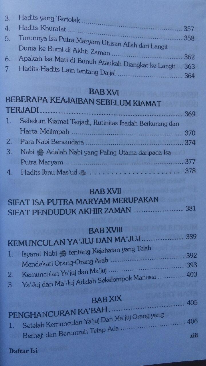 Buku Fitnah Akhir Zaman 1 Set 3 Jilid 441.000 20% 352.800 Pustaka Azzam isi 3