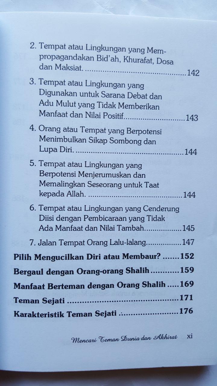 Buku Mencari Teman Dunia Dan Akhirat 25.000 15% 21.250 Pustaka At-Tazkia isi 3