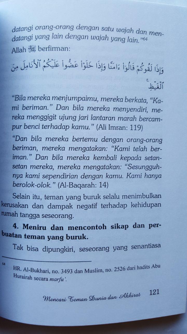 Buku Mencari Teman Dunia Dan Akhirat 25.000 15% 21.250 Pustaka At-Tazkia isi 5