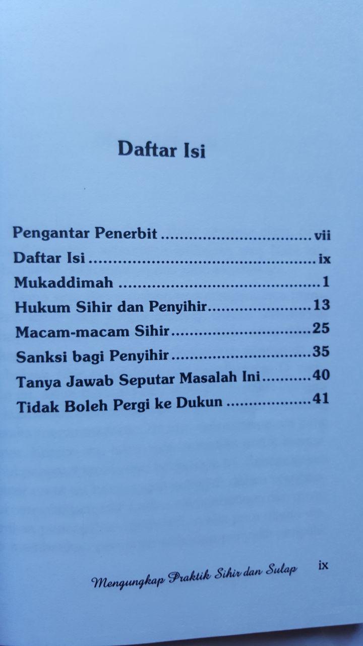 Buku Mengungkap Praktis Sihir Dan Sulap 16.000 15% 13.600 Pustaka At-Tazkia isi 2