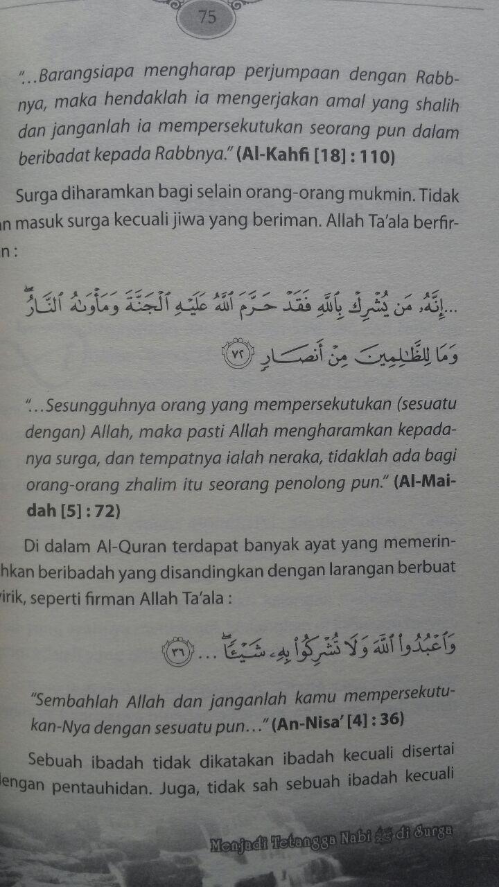 Buku Menjadi Tetangga Nabi Di Surga 32.000 15% 27.200 Multazam Abu Malik Adnan Al-Maqthari isi