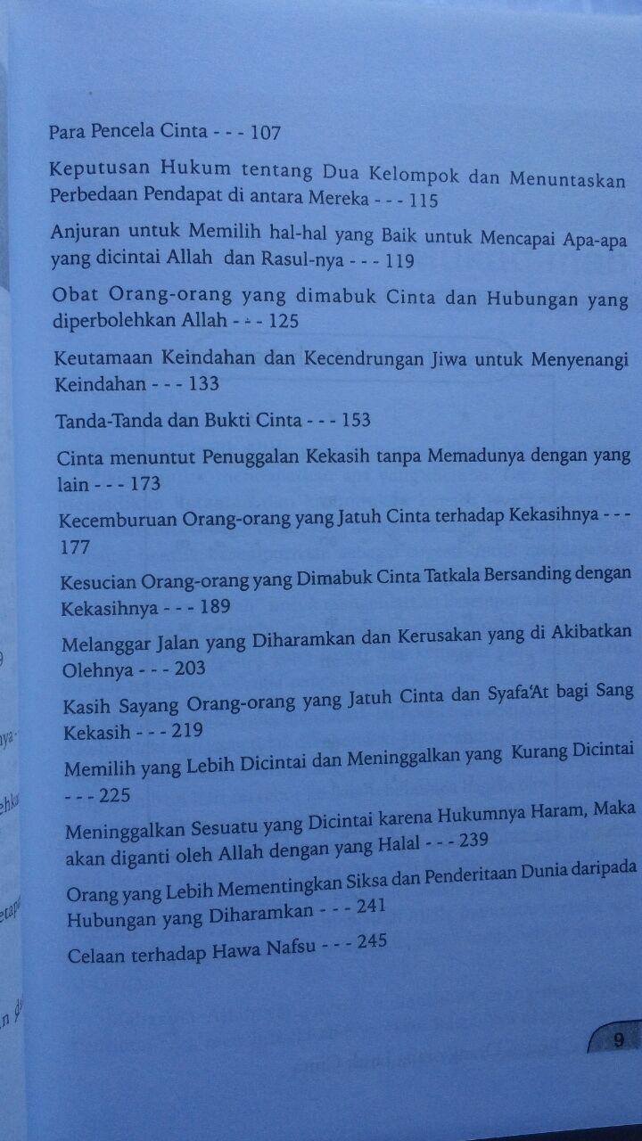 Buku Mukhtashar Raudhatul Muhibbin Taman Orang Jatuh Cinta 29.000 15% 24.650 Pustaka Arafah Ibnu Qayyim Al-Jauziyyah isi 3