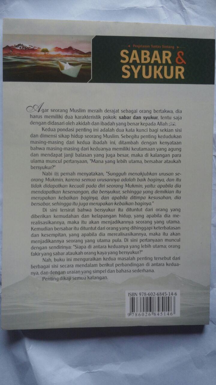 Buku Penjelasan Tuntas Tentang Sabar Dan Syukur 25.000 15% 21.250 Darul Haq Ibnu Qayyim Al-Jauziyyah cover