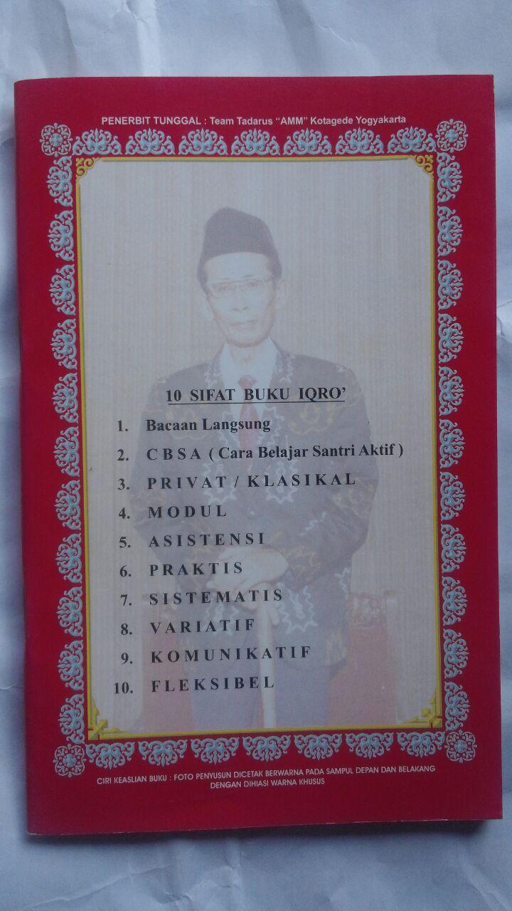 Buku Saku Iqro Klasikal Cara Cepat Belajar Membaca Al-Qur'an 2.500 5% 2.375 AMM cover 2