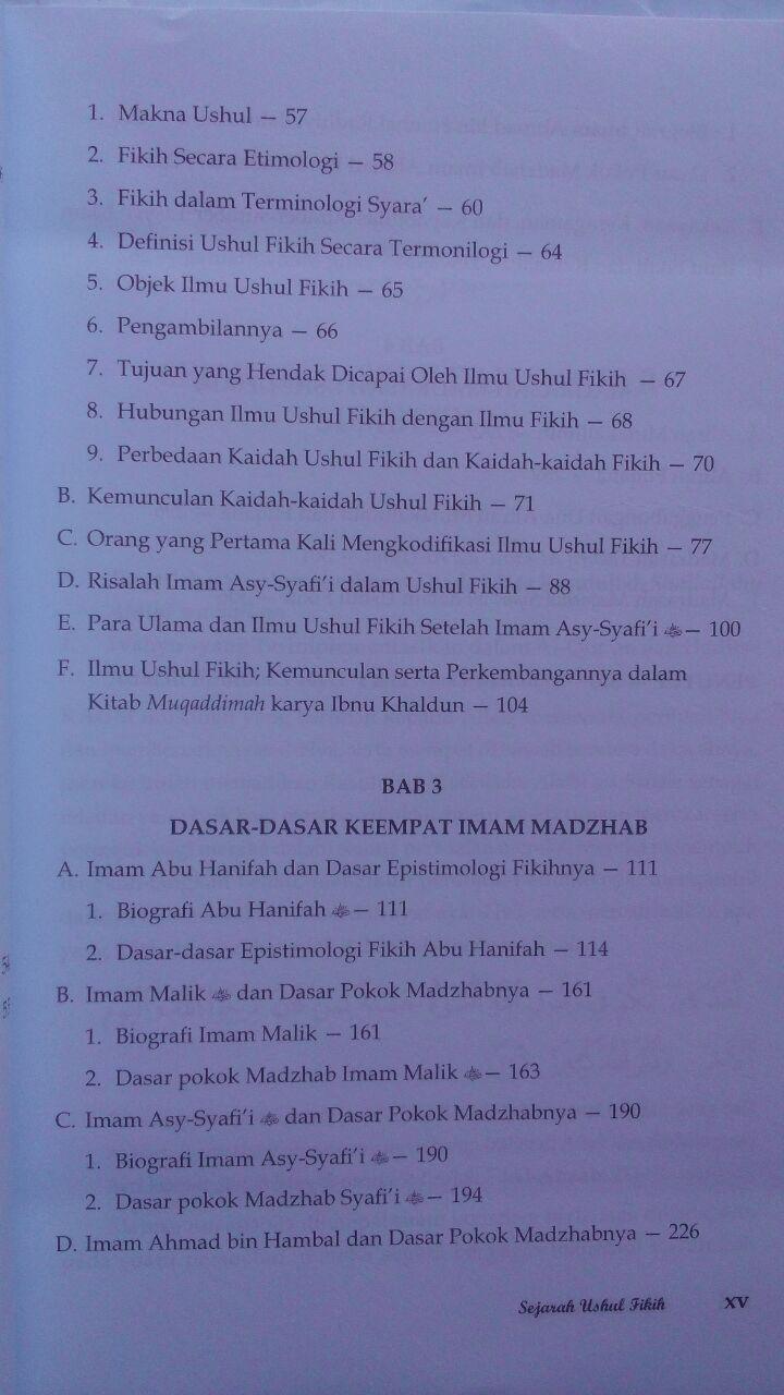 Buku Sejarah Ushul Fikih 59.000 20% 47.200 Pustaka Al-Kautsar Prof. DR. Musthafa Sa'id Al-Khin isi 4