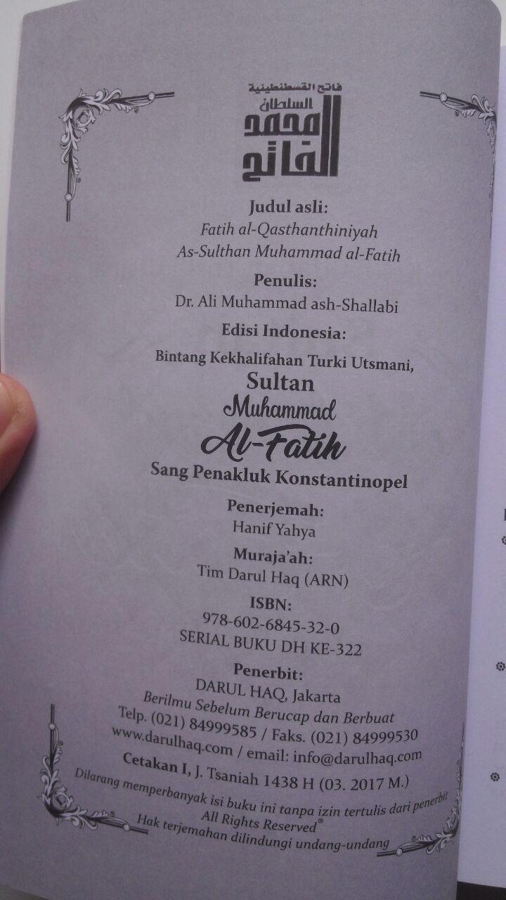 Buku Sultan Muhammad Al-Fatih Sang Penakluk Konstantinopel 40.000 15% 34.000 Darul Haq DR. Ali Muhammad Ash-Shallabi isi 3