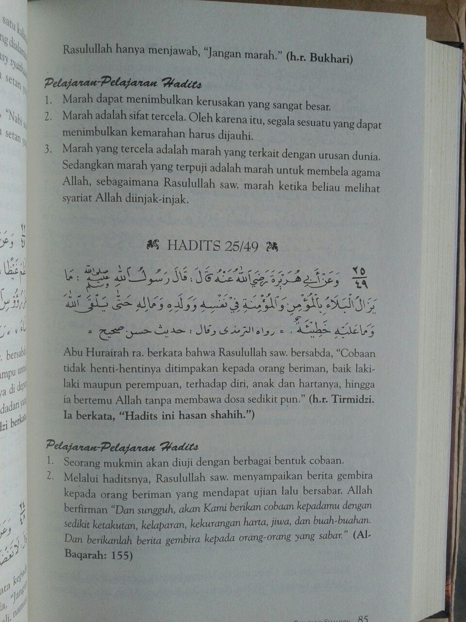 Buku Syarah Dan Terjemah Riyadhus Shalihin 1 Set 2 Jilid isi 2