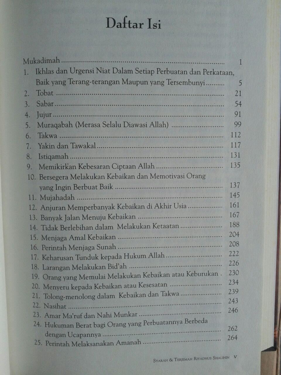Buku Syarah Dan Terjemah Riyadhus Shalihin 1 Set 2 Jilid isi 4