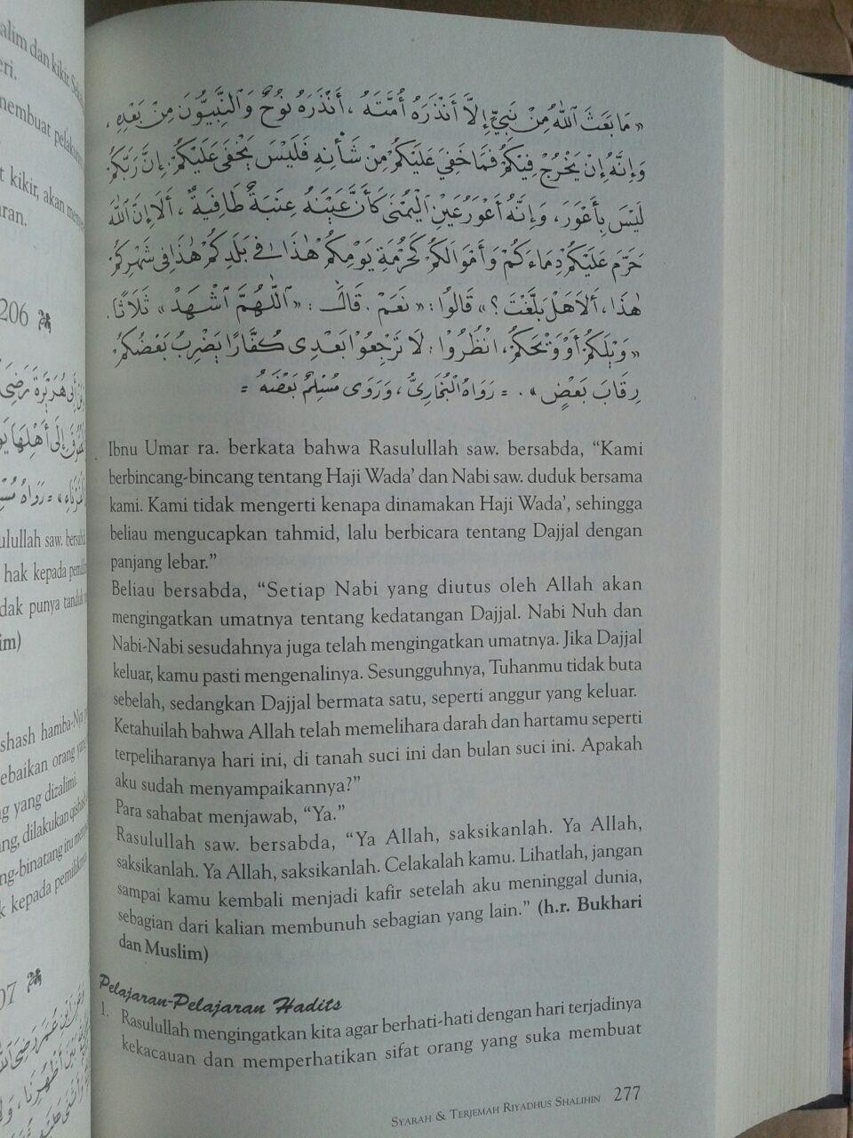 Buku Syarah Dan Terjemah Riyadhus Shalihin 1 Set 2 Jilid isi