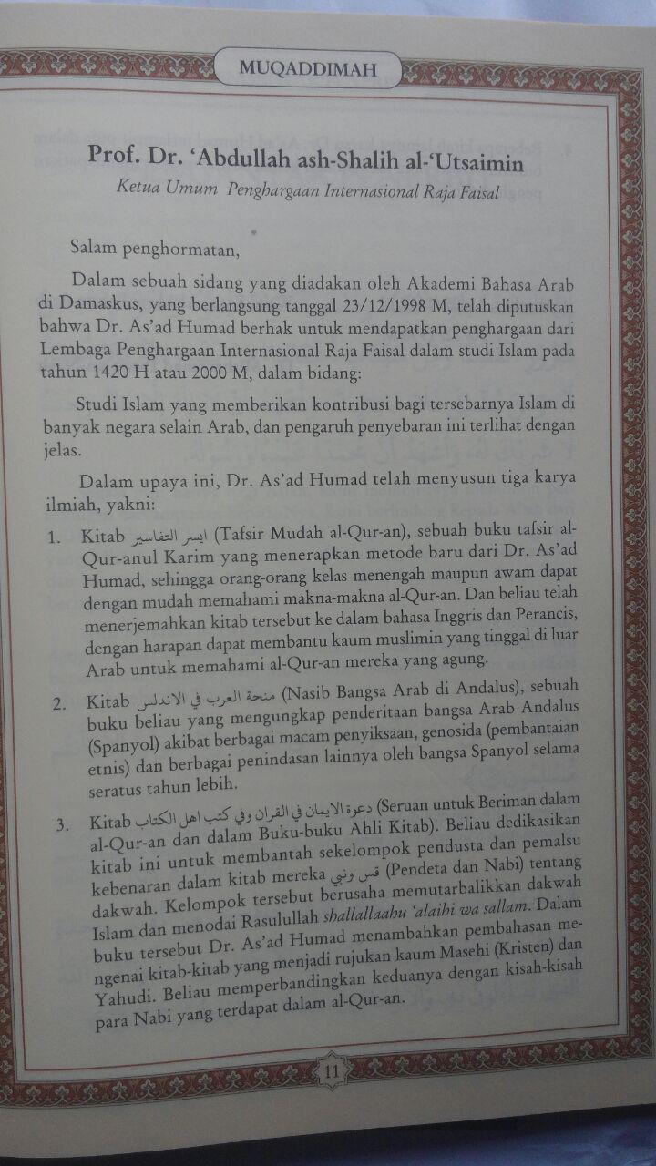 Buku Tafsir Singkat Al-Quran Dan Terjemah Kecil Set 30 Jilid 450.000 25% 337.500 Pustaka Ibnu Umar DR. As'ad Mahmud Humad isi 3