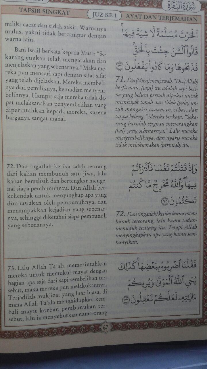 Buku Tafsir Singkat Al-Quran Dan Terjemah Kecil Set 30 Jilid 450.000 25% 337.500 Pustaka Ibnu Umar DR. As'ad Mahmud Humad isi 4