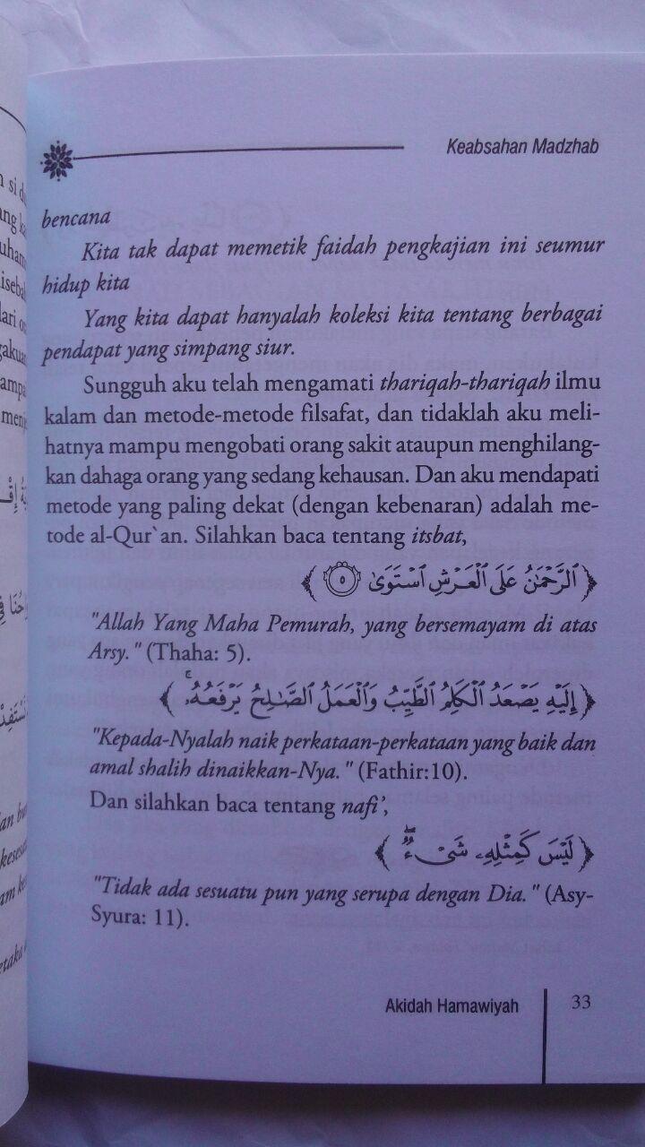 Buku Talkhis Al-Hamawiyah Penjelasan Aqidah Asma Wa Shifat 25.000 15% 21.250 Pustaka Imam Bonjol isi 3