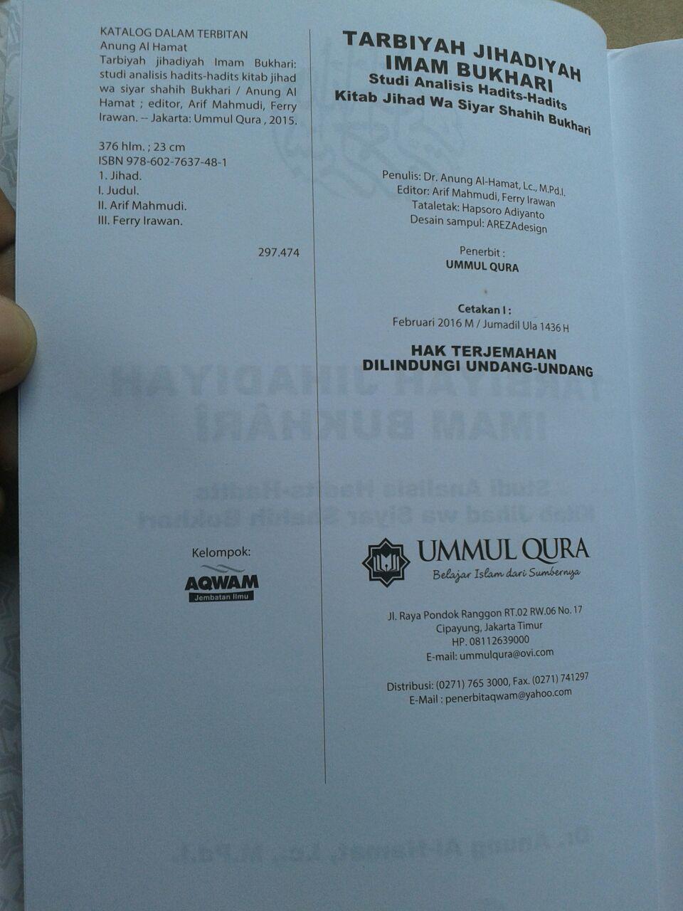 Buku Tarbiyah Jihadiyah Imam Bukhari isi 4