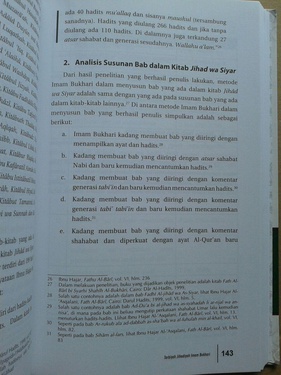 Buku Tarbiyah Jihadiyah Imam Bukhari isi