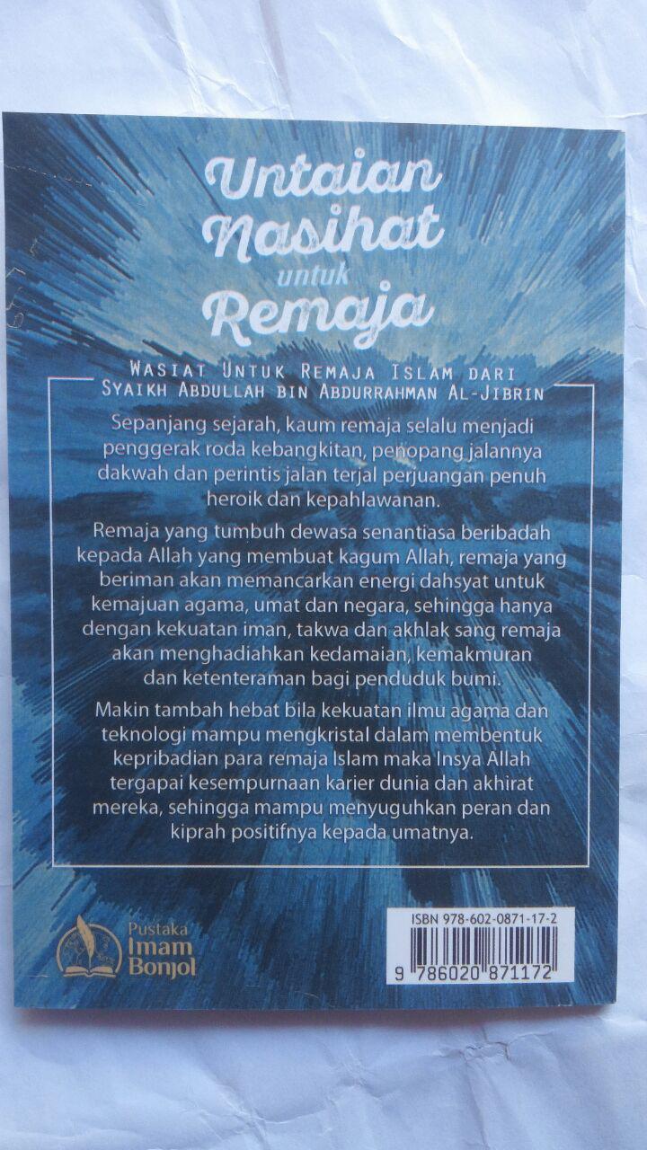 Buku Untaian Nasihat Untuk Remaja 5.000 15% 4.250 Pustaka Imam Bonjol cover 2