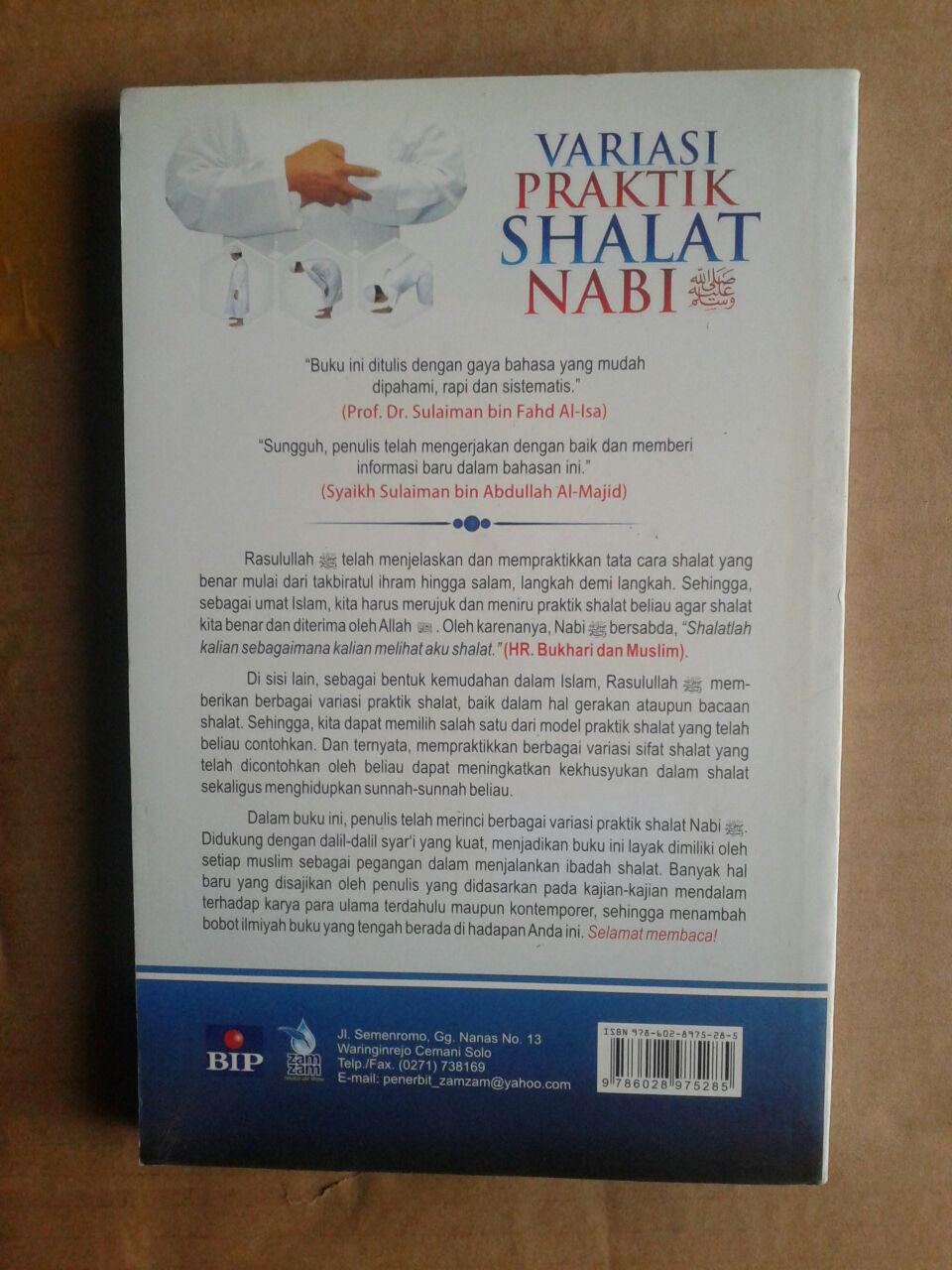 Buku Variasi Praktik Shalat Nabi Kajian Lengkap Shalat cover 2