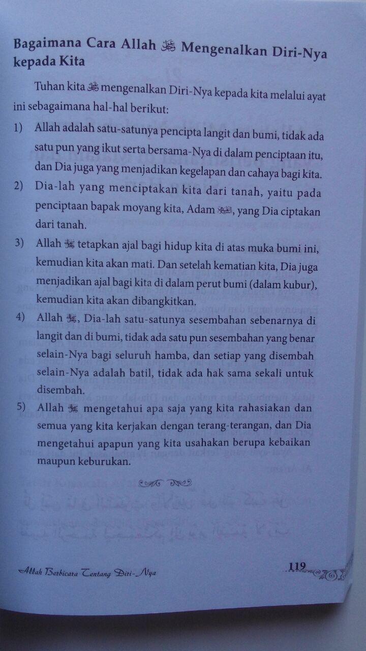 Buku Allah Berbicara Tentang Diri-Nya 75.000 20% 60.000 Pustaka Al-Kautsar Prof. DR. Umar Sulaiman Al-Asyqar isi 3